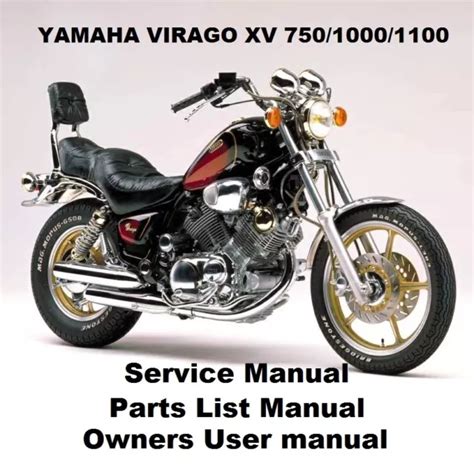 Yamaha Virago Xv750 Parts Manual Catalog 1995