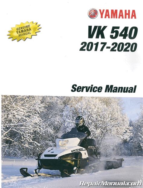 Yamaha Vk540 Iii Snowmobile Service Repair Pdf Manual 2001 2005