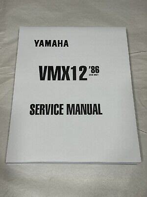 Yamaha Vmx12 1986 Factory Service Repair Manual