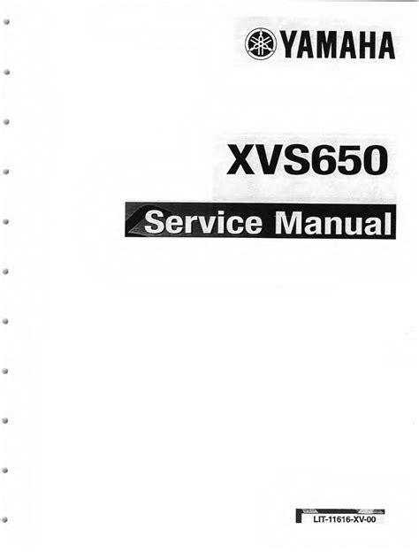 Yamaha Vstar 650 Classic Silverado Xvs650 Shop Manual 1998 2010