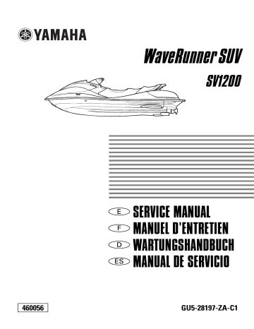 Yamaha Waverunner Suv Sv1200 Workshop Repair Manual