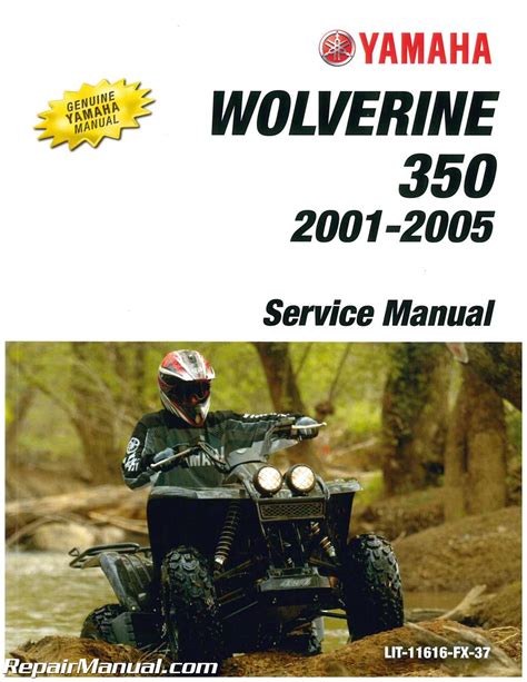 Yamaha Wolverine 350 Repair Manual 1995 2004 Atv