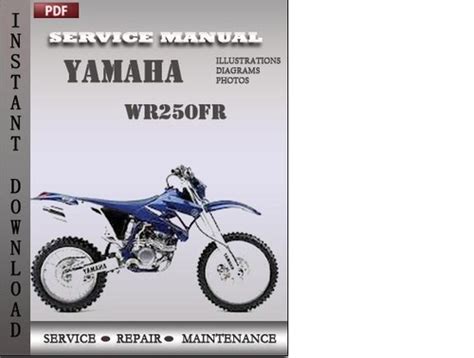 Yamaha Wr250 Wr250fr 2000 Repair Service Manual