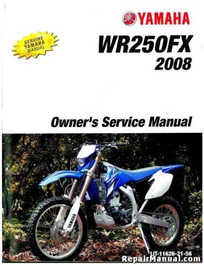 Yamaha Wr250f Full Service Repair Manual 2008