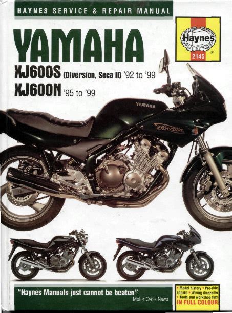 Yamaha Xj600 Xj600s 1992 1999 Workshop Service Manual Repair