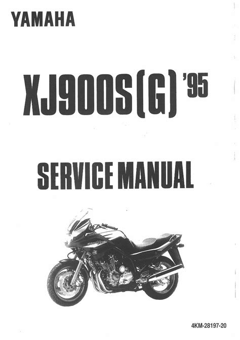 Yamaha Xj900s Service Repair Manual Pdf 95 01