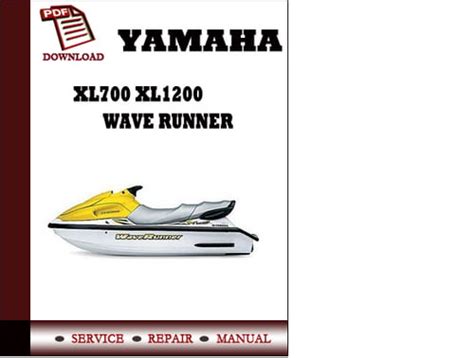 Yamaha Xl700 Xl1200 Wave Runner Workshop Service Repair Manual Pdf Download