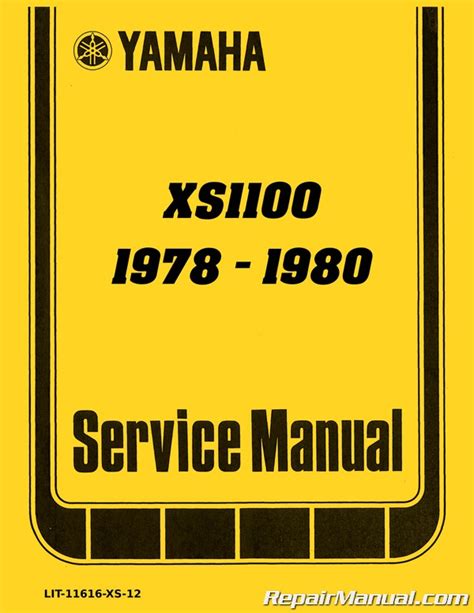 Yamaha Xs1100 Service Repair Pdf Manual 1978 1981