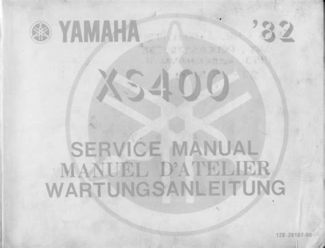 Yamaha Xs400 Full Service Repair Manual Download 1975 1982