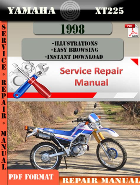 Yamaha Xt225 Motorcycle Service Repair Manual 1996 1998 Download