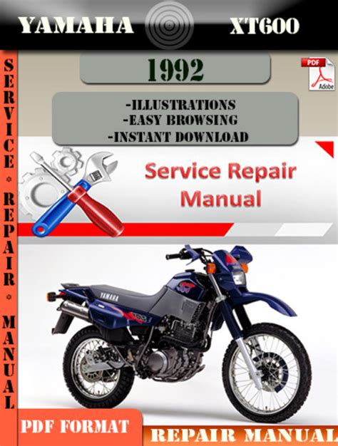 Yamaha Xt600 1992 Repair Service Manual