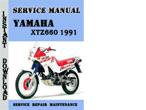 Yamaha Xtz660 1991 1999 Factory Service Repair Manual Pdf