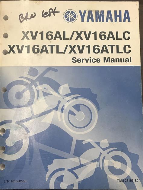 Yamaha Xv16 Xv16al Xv16alc Xv16atl Xv16atlc 1998 2005 Service Manual