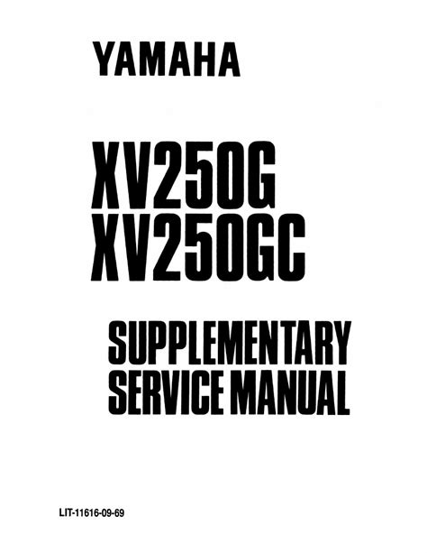 Yamaha Xv535 Virago 1988 1994 Workshop Service Manual