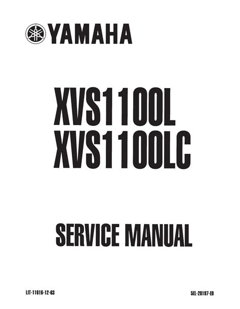 Yamaha Xvs1100 Xvs 1100 1998 2002 Repair Service Manual