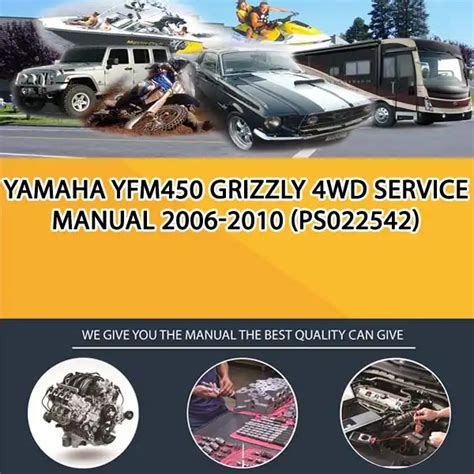 Yamaha Yfm450 Grizzly 4wd Service Manual 2006 2010