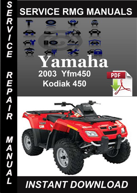 Yamaha Yfm450 Kodiak 450 2003 Factory Service Repair Manual Download