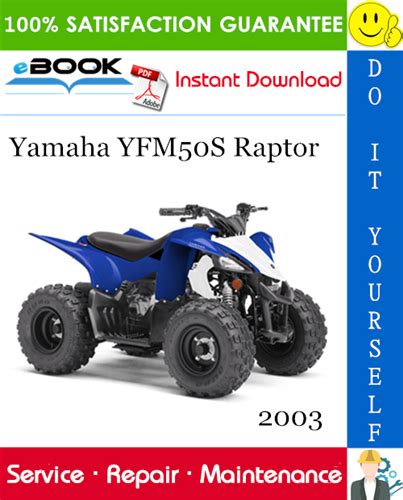 Yamaha Yfm50 Yfm50s Raptor Complete Factory Service Repair Workshop Manual