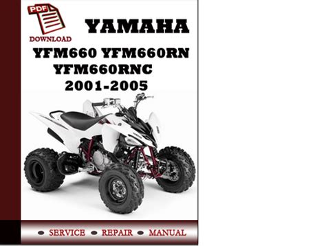 Yamaha Yfm660rnc 2001 Repair Service Manual