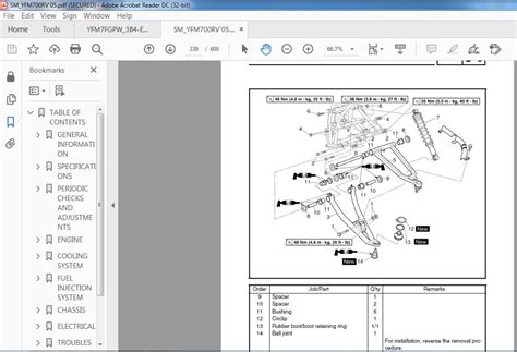 Yamaha Yfm700 Yfm700rv 2005 2009 Repair Service Manual Pdf