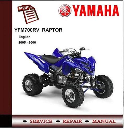 Yamaha Yfm700rv Raptor 2006 Factory Service Repair Manual