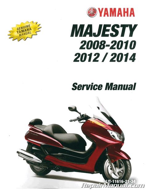 Yamaha Yp400x Yp400 Majesty Service Repair Manual 2008 2012