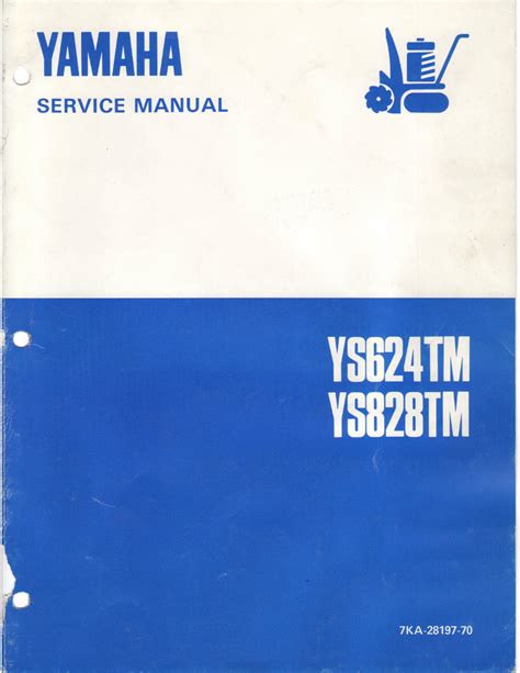 Yamaha Ys828tm Ys624tm 1987 Service Repair Manual Pdf