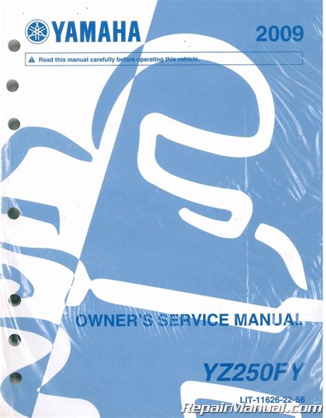 Yamaha Yz250f Pdf Service Repair Workshop Manual 2009 2011