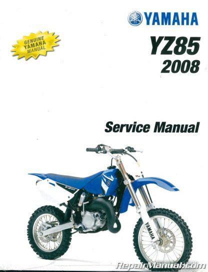 Yamaha Yz85 Service Repair Manual 2007 2008