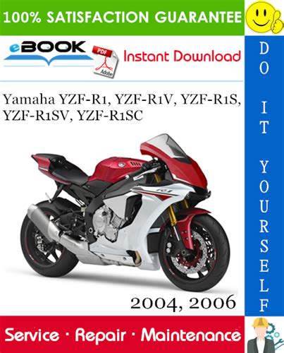 Yamaha Yzf R1 R 1 R 1 R1s R1sc Motorcycle Workshop Service Repair Manual 2004 2005