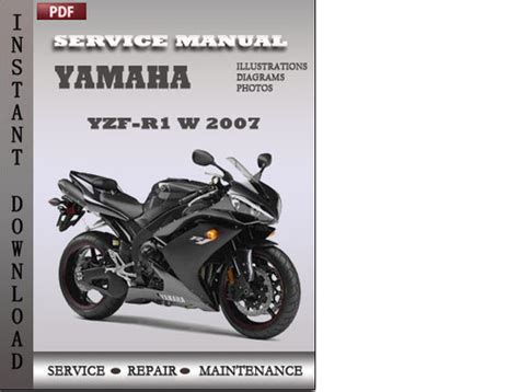 Yamaha Yzf R1 W Wc 2007 Factory Service Manual Download