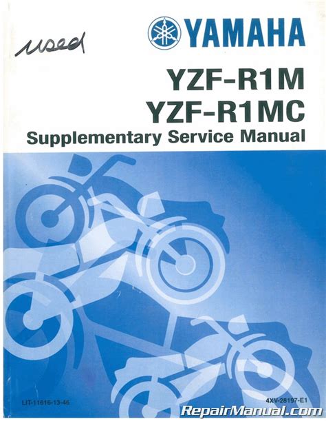 Yamaha Yzf R1m 2000 Supplementary Service Manual