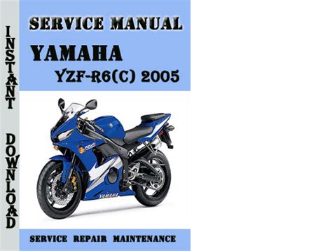 Yamaha Yzf R6 C 2005 Service Repair Manual Pdf Download