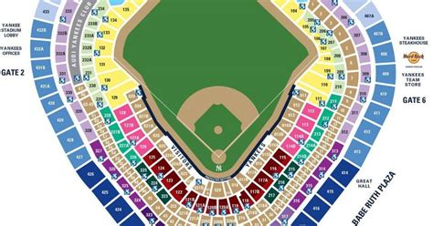 Yankee Stadium Detailed Seating Chart