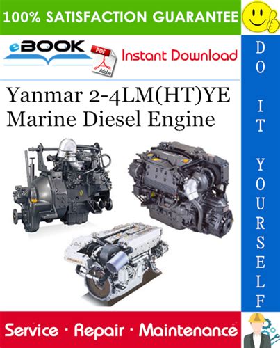 Yanmar 2 4lm Ht Ye Marine Diesel Engine Full Service Repair Manual