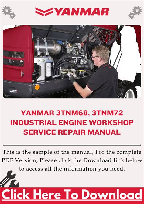 Yanmar 3tnm68 3tnm72 Industrial Engine Service Repair Manual Instant Download