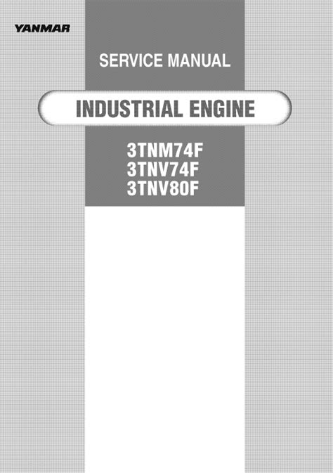 Yanmar 3tnm74f 3tnv74f 3tnv80f Workshop Service Repair Manual