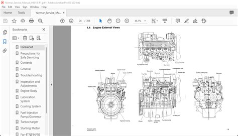 Yanmar 4tne94 98 106 Diesel Engine Factory Service Repair Workshop Manual Instant Download