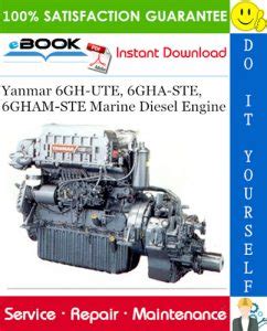 Yanmar 6gh Ute 6gha M Ste Marine Diesel Engine Full Service Repair Manual