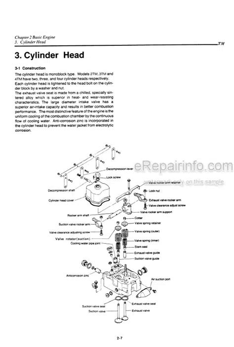 Yanmar Marine Diesel Engine 2tm 3tm 4tm Service Repair Manual Instant Download