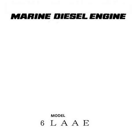 Yanmar Marine Diesel Engine 6laae Service Repair Manual