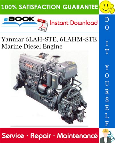 Yanmar Marine Diesel Engine 6lah Ste 6lahm Ste Service Repair Workshop Manual Download