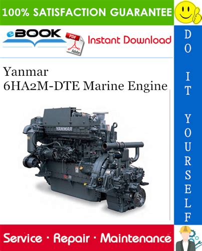 Yanmar Marine Engine 6ha2m Dte Service Repair Manual Instant Download