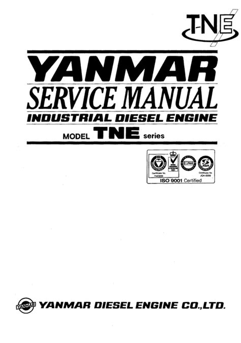 Yanmar Tne Series Engine Full Service Repair Manual