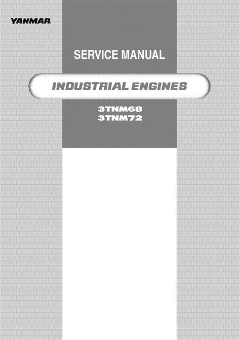 Yanmar Tnm Series 3tnm68 3tnm72 Industrial Engines Service Repair Manual Download