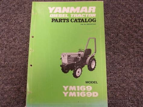 Yanmar Ym169 Ym169d Tractor Parts Catalog Manual