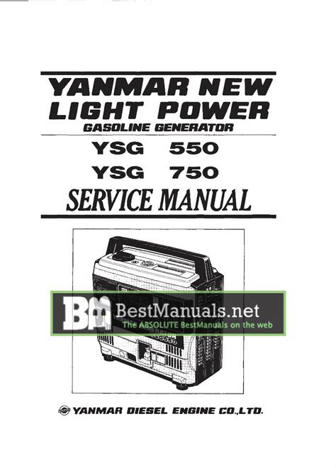 Yanmar Ysg Be Series Gasoline Generators Service Repair Workshop Manual Improved Download