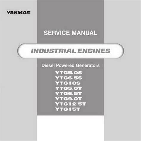 Yanmar Ytg Series Diesel Powered Generators Service Repair Manual Download