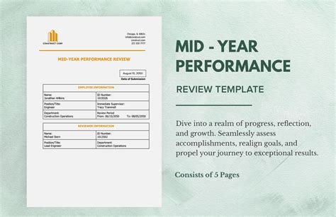 Year In Review Template