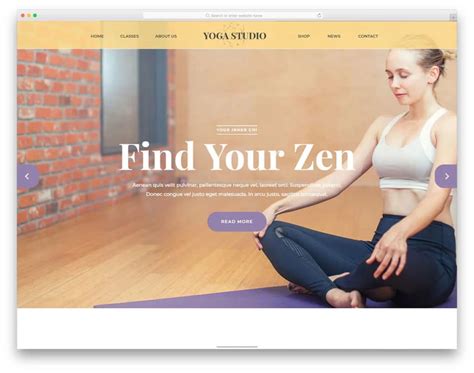 Yoga Website Templates